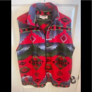 Back in the saddle Aztec vest sz L